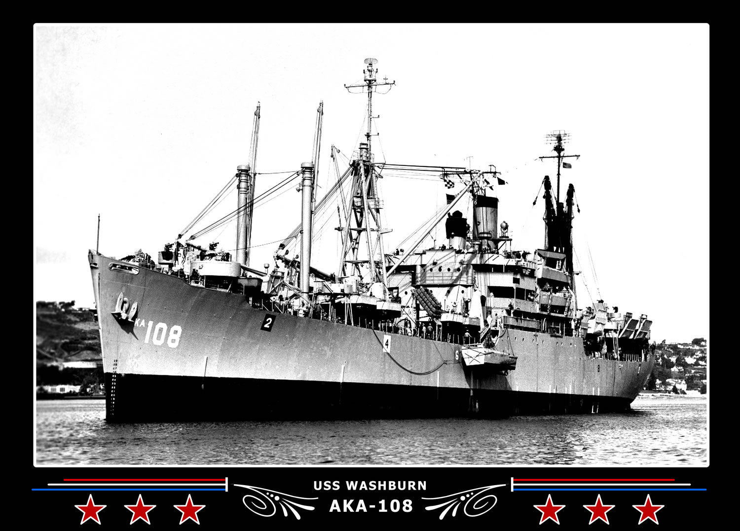 USS Washburn AKA108 Canvas Photo Print
