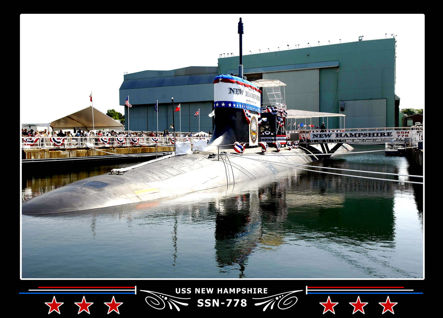 USS New Hampshire SSN-778 Canvas Photo Print