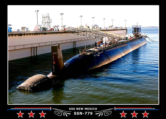 USS New Mexico SSN-779 Canvas Photo Print