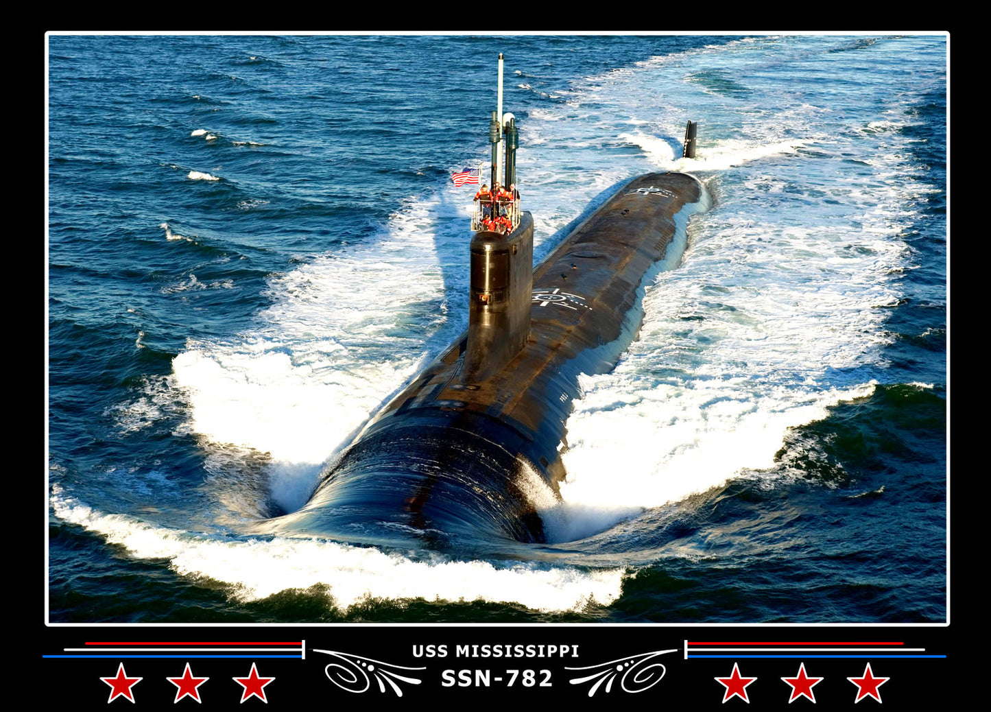 USS Mississippi SSN-782 Canvas Photo Print