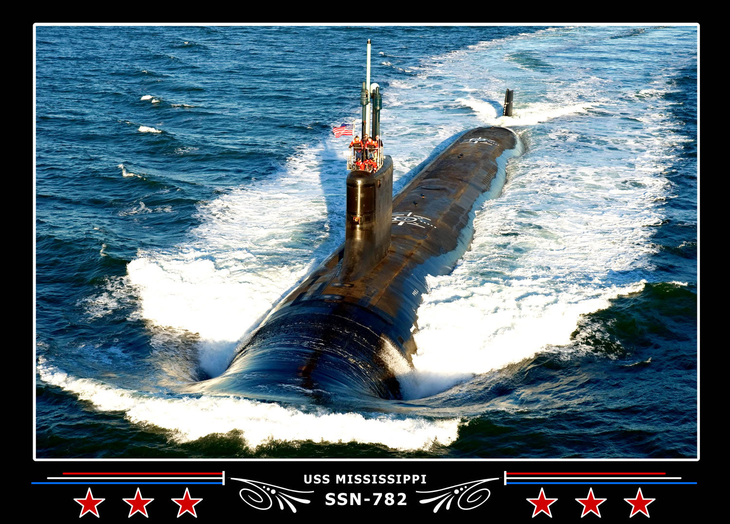 USS Mississippi SSN-782 Canvas Photo Print