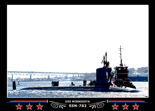 USS Minnesota SSN-783 Canvas Photo Print