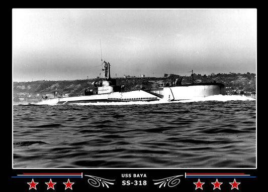 USS Baya SS-318 Canvas Photo Print