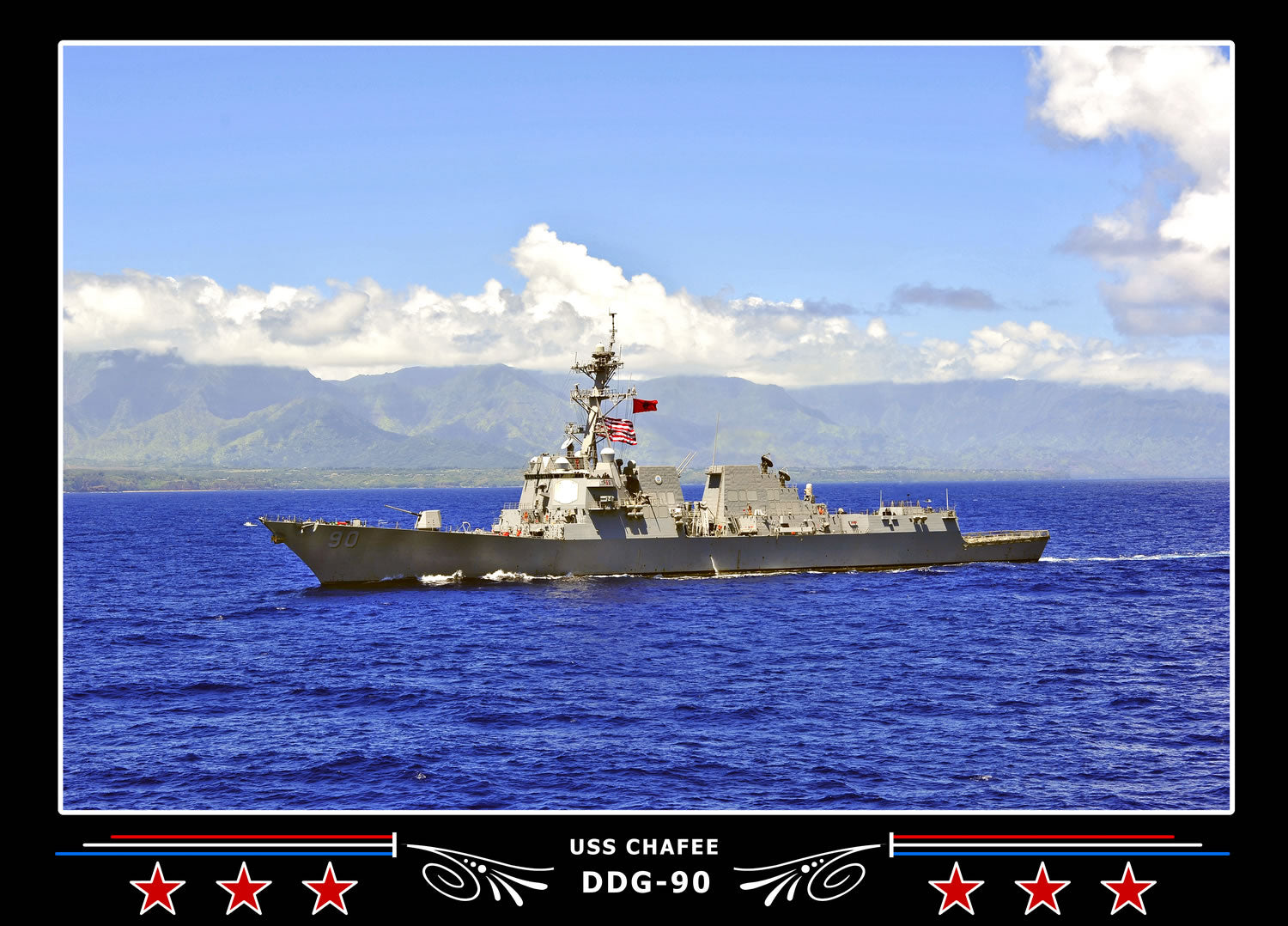 USS Chafee DDG-90 Canvas Photo Print