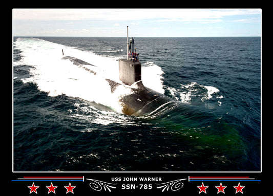 USS John Warner SSN-785 Canvas Photo Print