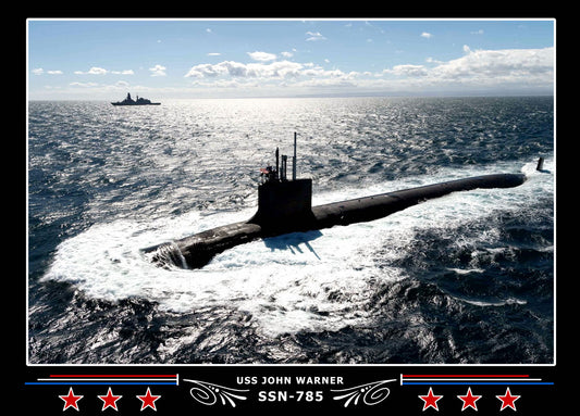 USS John Warner SSN-785 Canvas Photo Print