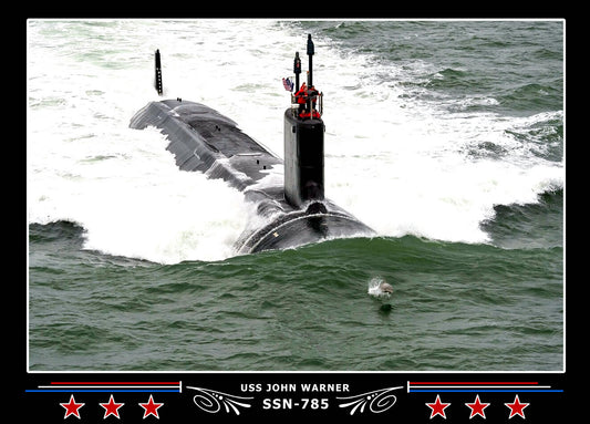 USS John Warner SSN-785 Canvas Photo Print