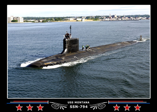 USS Montana SSN-794 Canvas Photo Print
