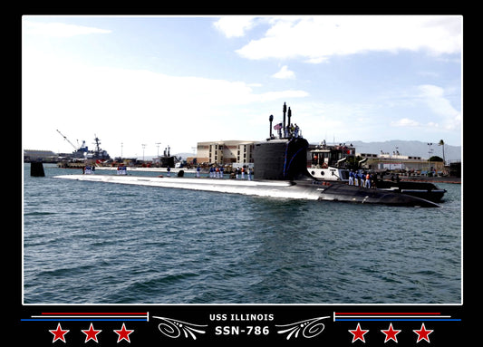 USS Illinois SSN-786 Canvas Photo Print