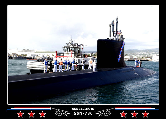 USS Illinois SSN-786 Canvas Photo Print