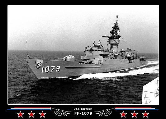 USS Bowen FF-1079 Canvas Photo Print