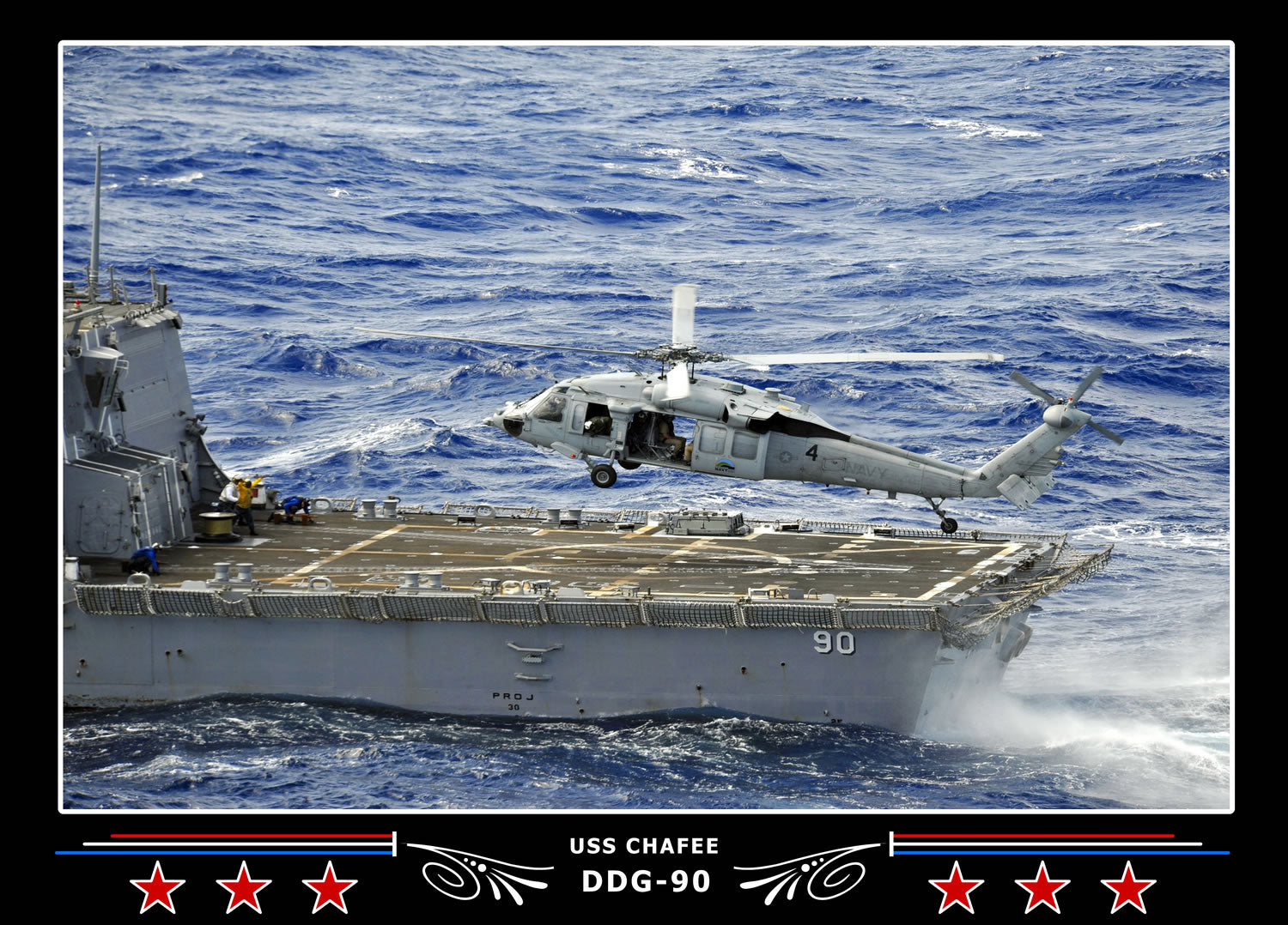 USS Chafee DDG-90 Canvas Photo Print