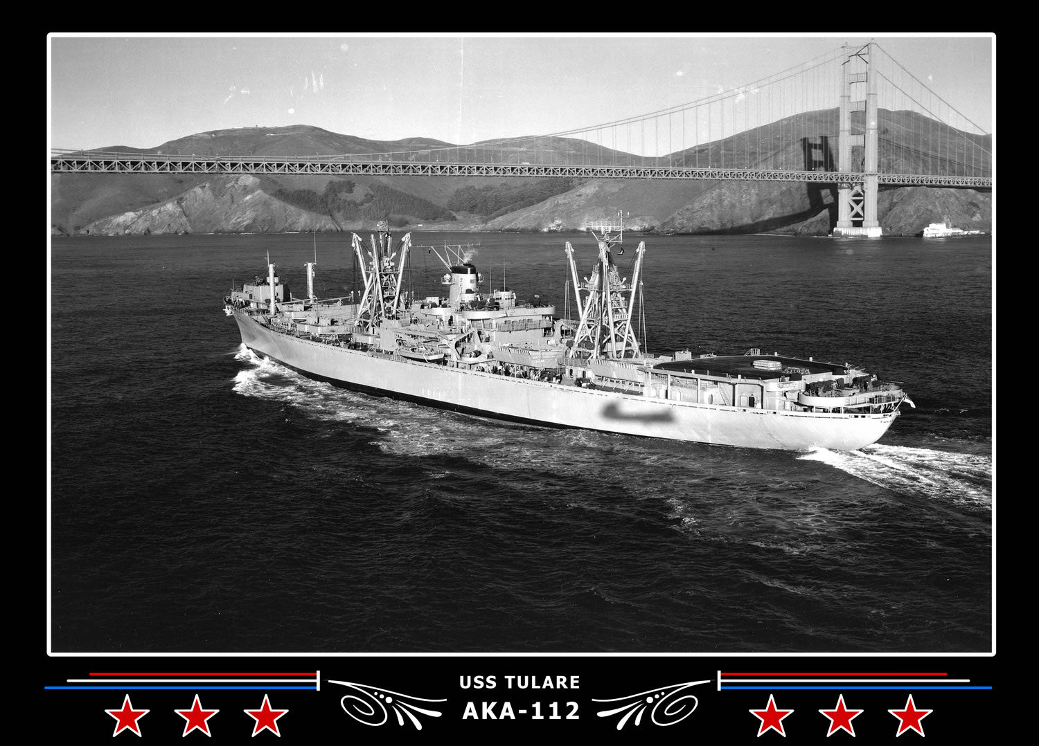 USS Tulare AKA112 Canvas Photo Print
