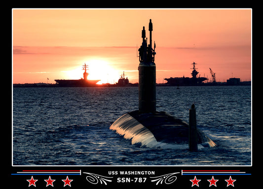 USS Washington SSN-787 Canvas Photo Print
