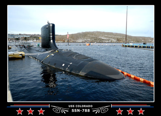 USS Colorado SSN-788 Canvas Photo Print