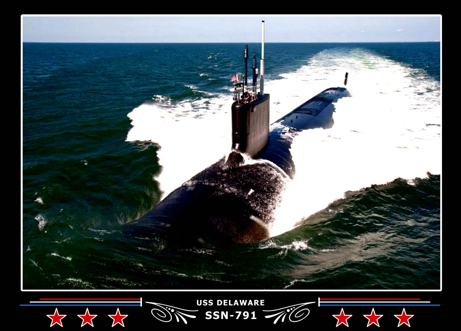 USS Delaware SSN-791 Canvas Photo Print