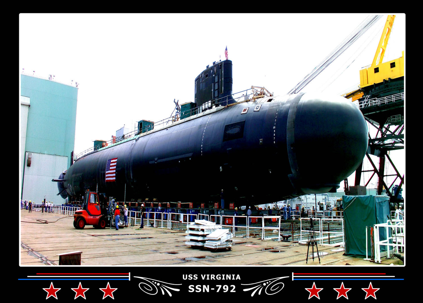 USS Virginia SSN-792 Canvas Photo Print