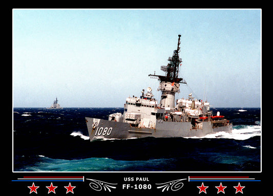 USS Paul FF-1080 Canvas Photo Print