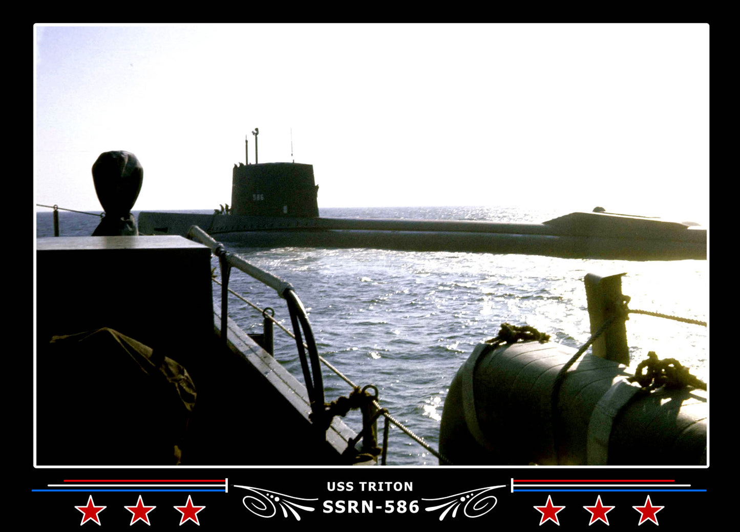 USS Triton SSRN-586 Canvas Photo Print