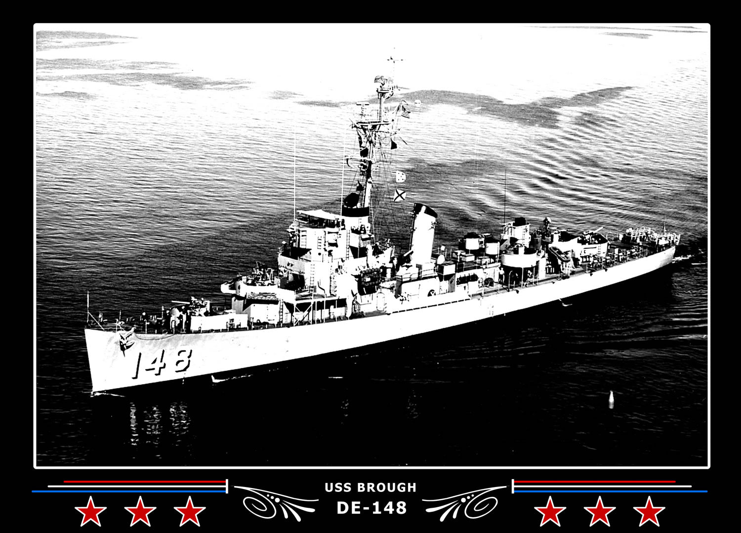 USS Brough DE-148 Canvas Photo Print