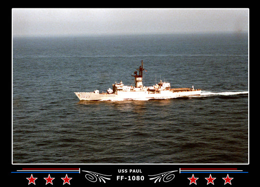 USS Paul FF-1080 Canvas Photo Print