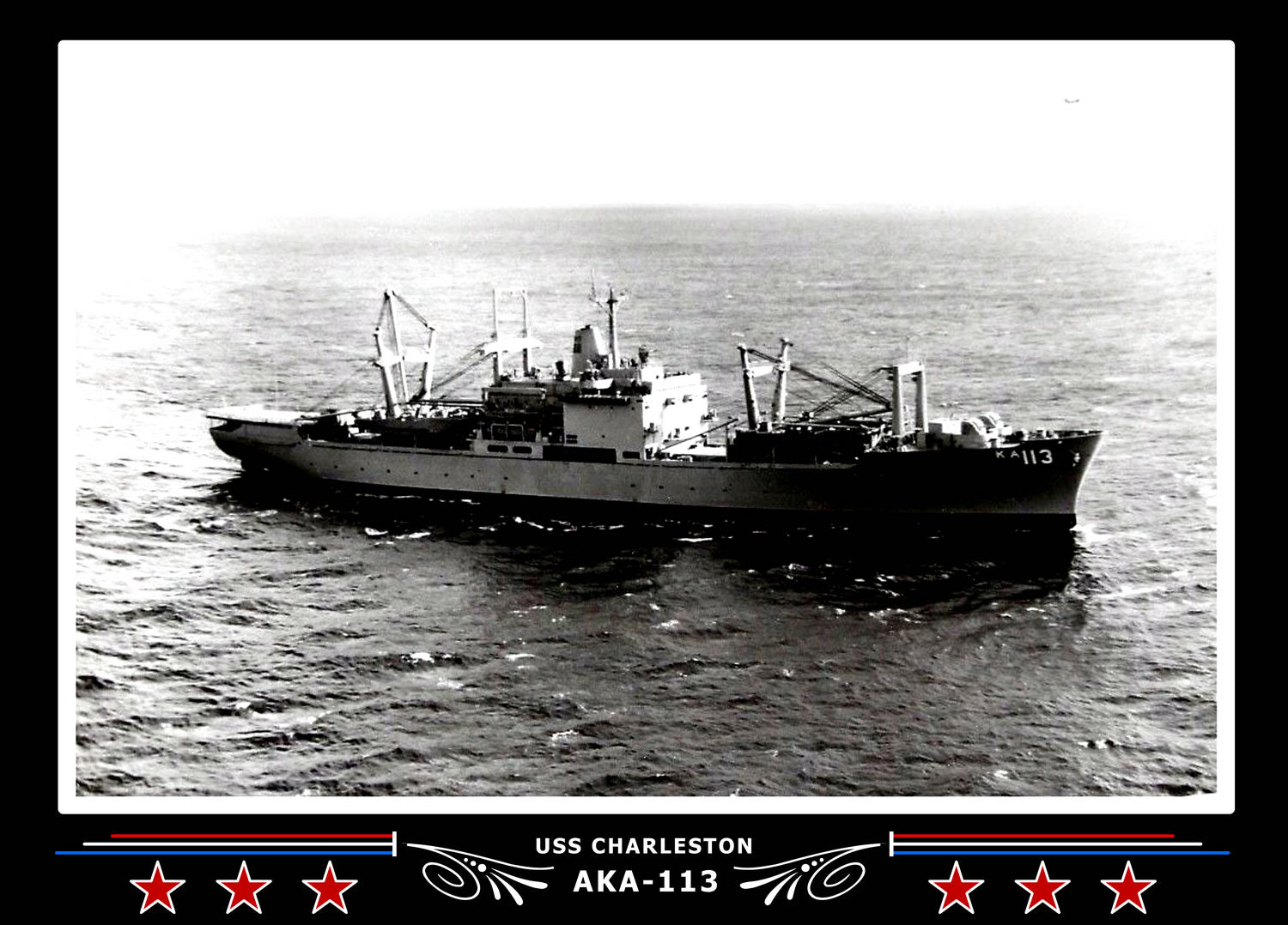 USS Charleston AKA113 Canvas Photo Print