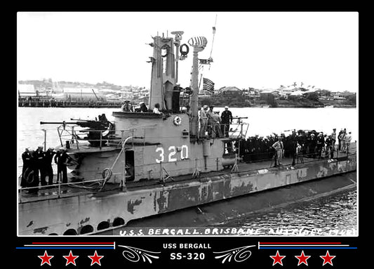 USS Bergall SS-320 Canvas Photo Print