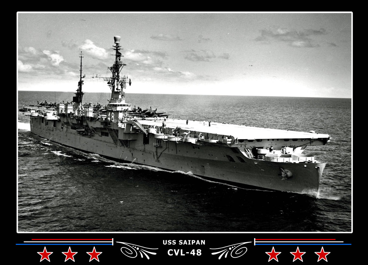 USS Saipan CVL48 Canvas Photo Print Navy Emporium