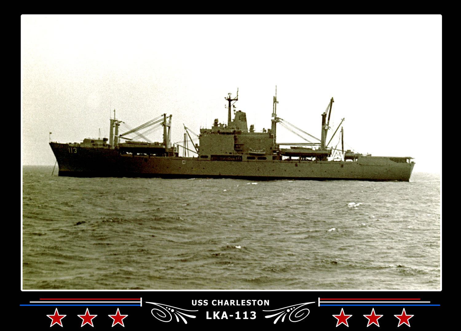USS Charleston LKA113 Canvas Photo Print