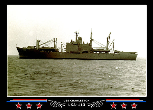USS Charleston LKA113 Canvas Photo Print