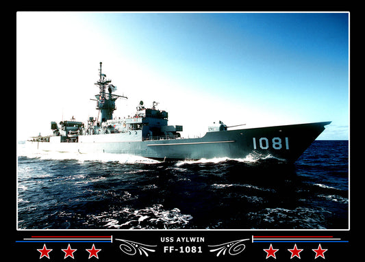 USS Aylwin FF-1081 Canvas Photo Print
