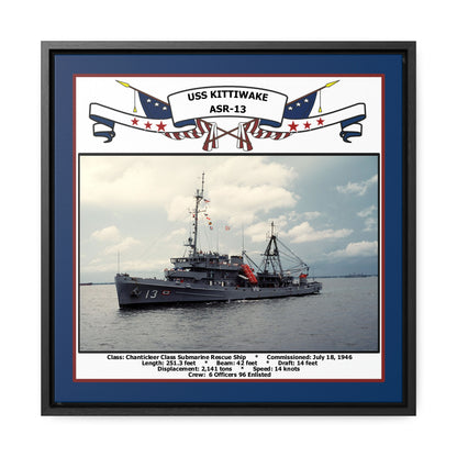 USS Kittiwake ASR-13 Navy Floating Frame Photo Front View