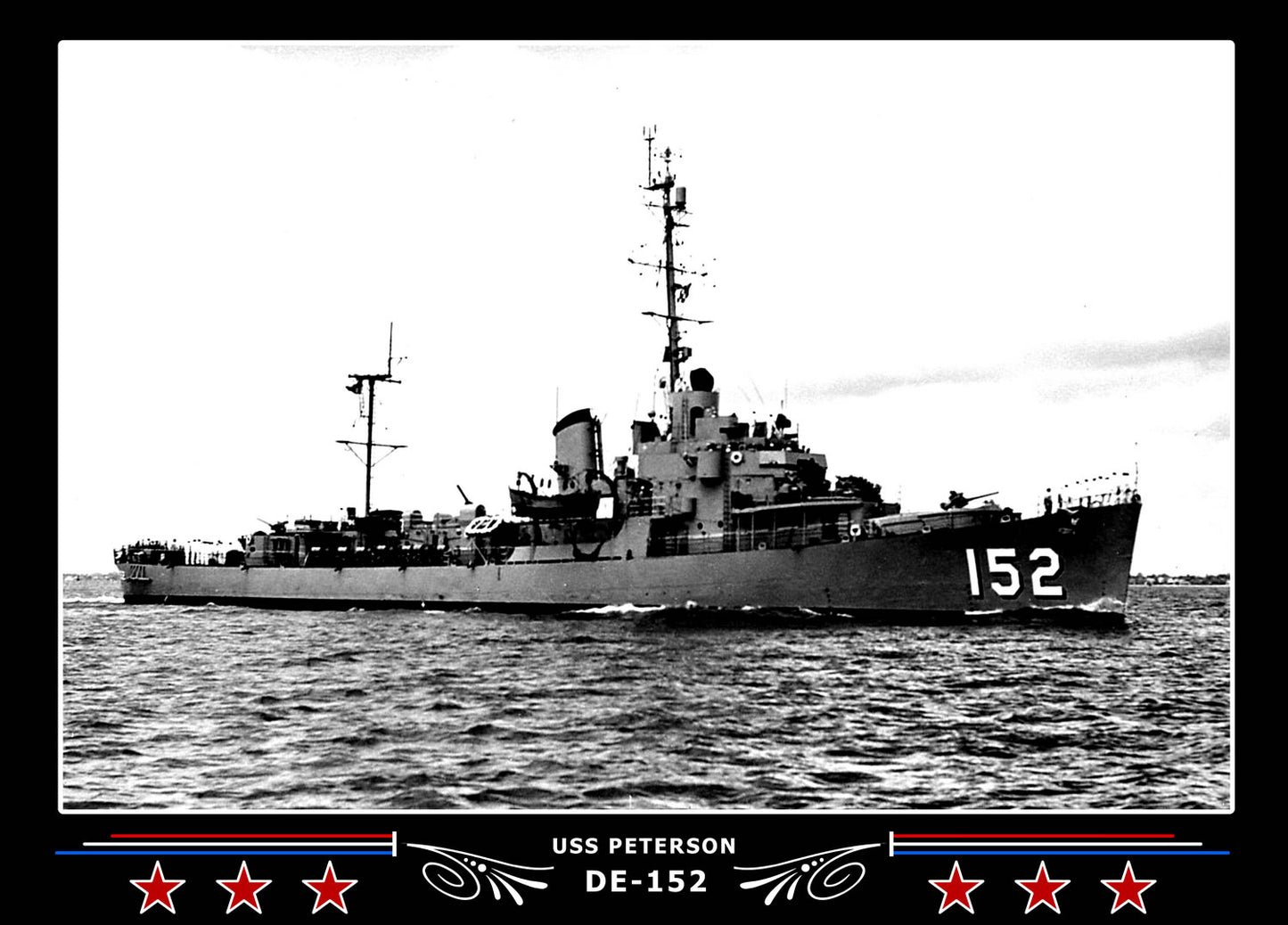 USS Peterson DE-152 Canvas Photo Print