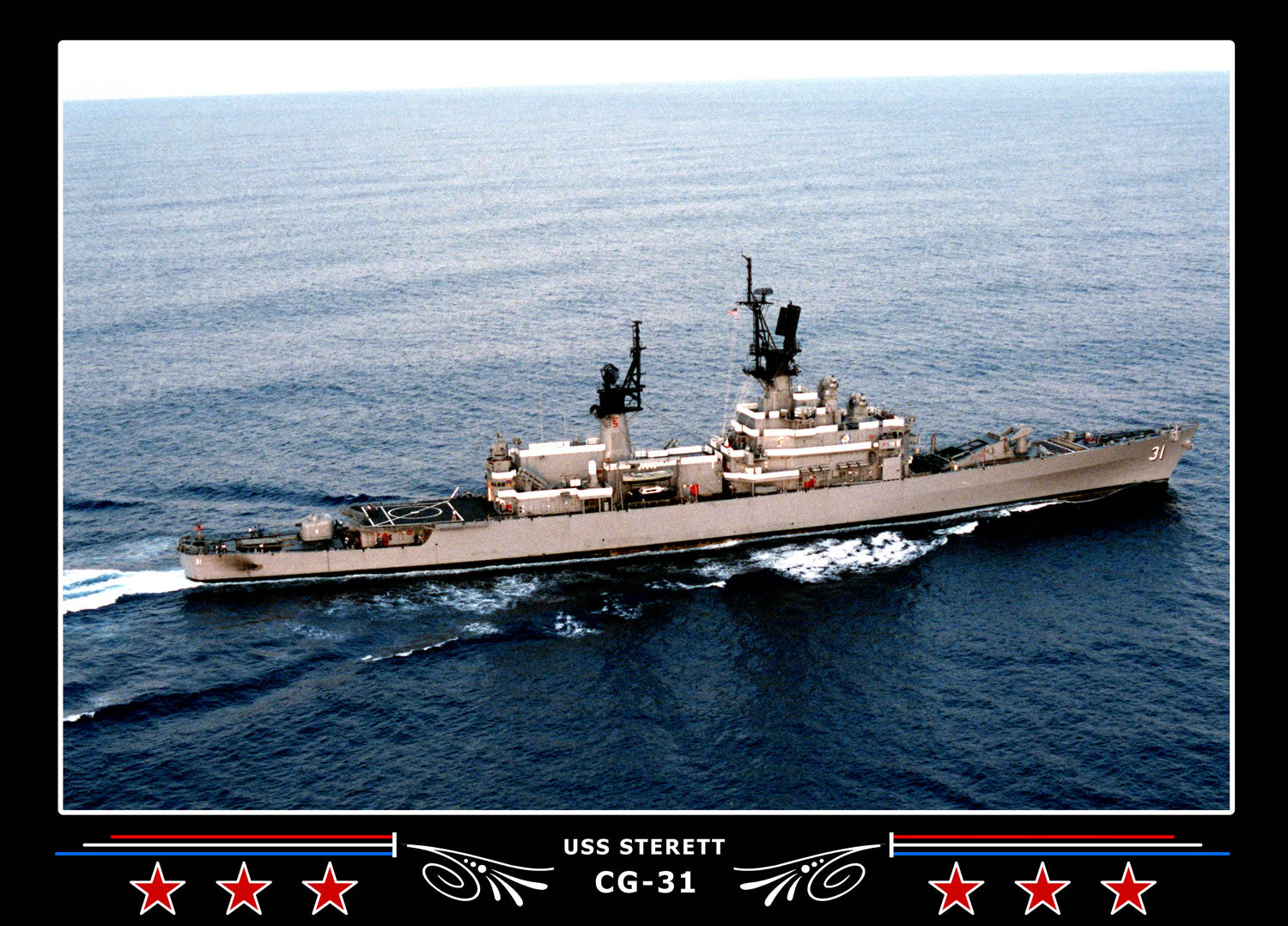 USS Sterett CG-31 Canvas Photo Print – Navy Emporium