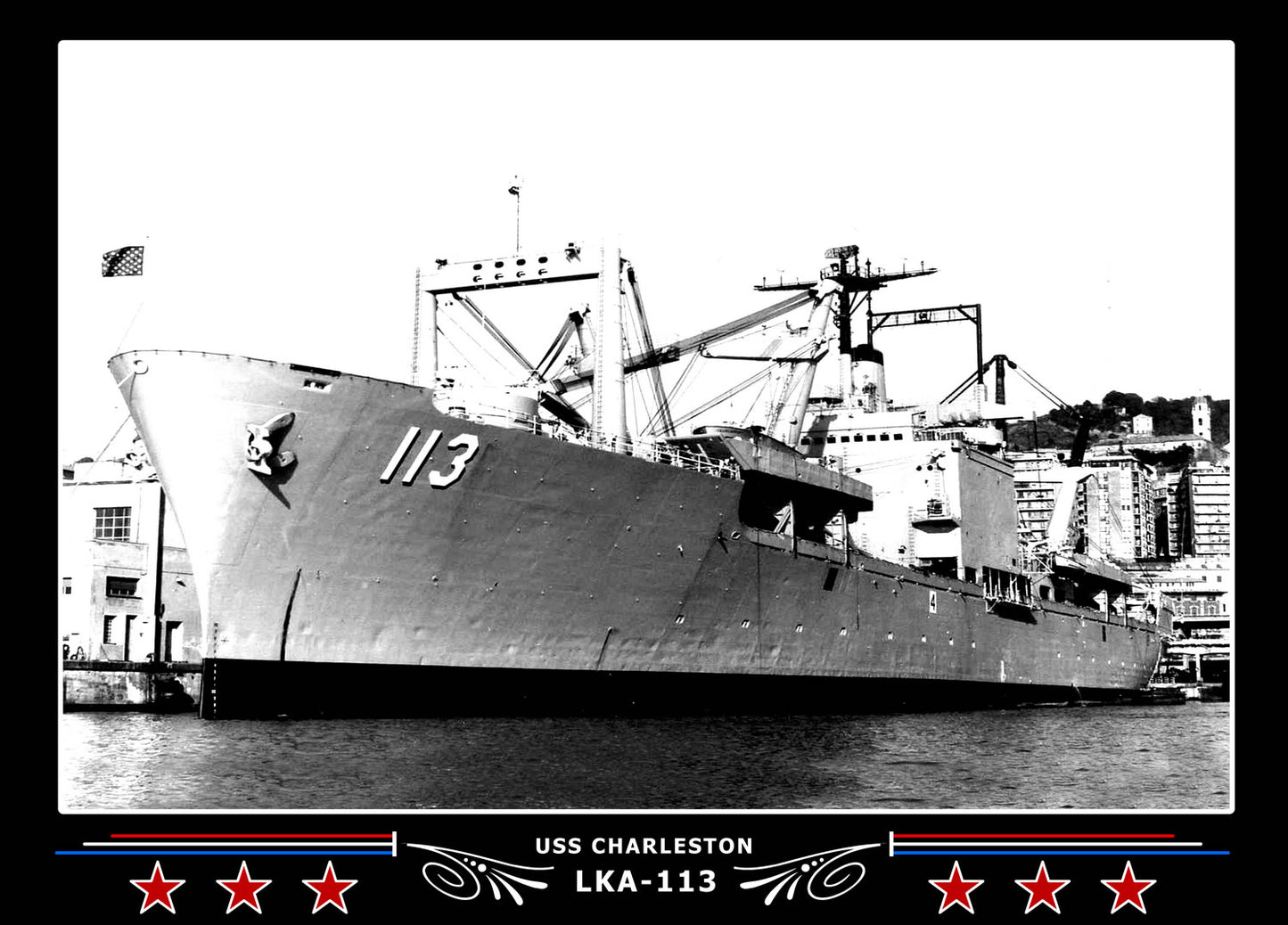 USS Charleston LKA113 Canvas Photo Print