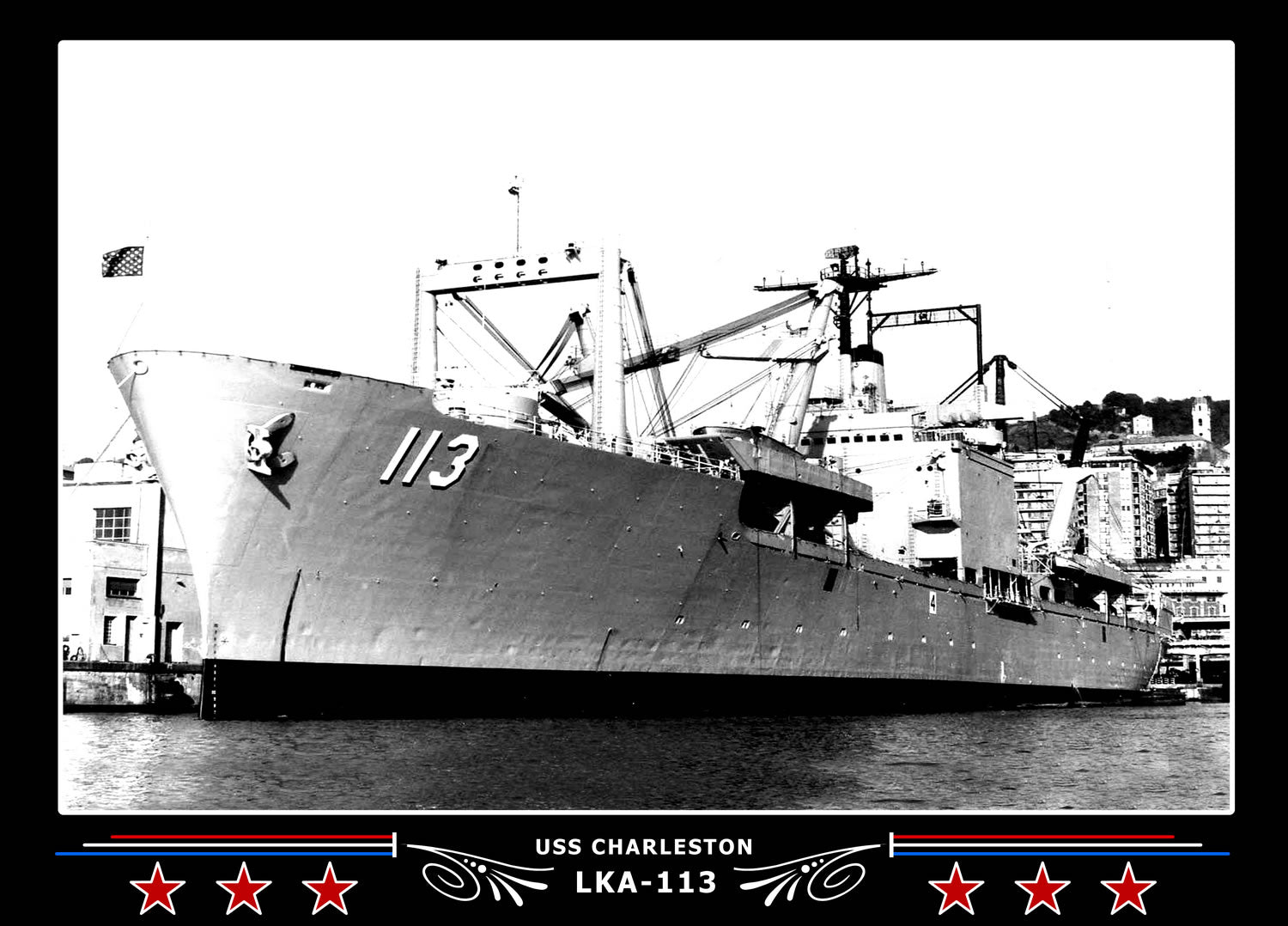 USS Charleston LKA113 Canvas Photo Print