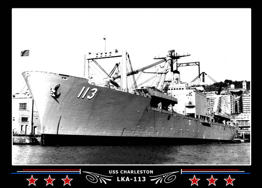 USS Charleston LKA113 Canvas Photo Print