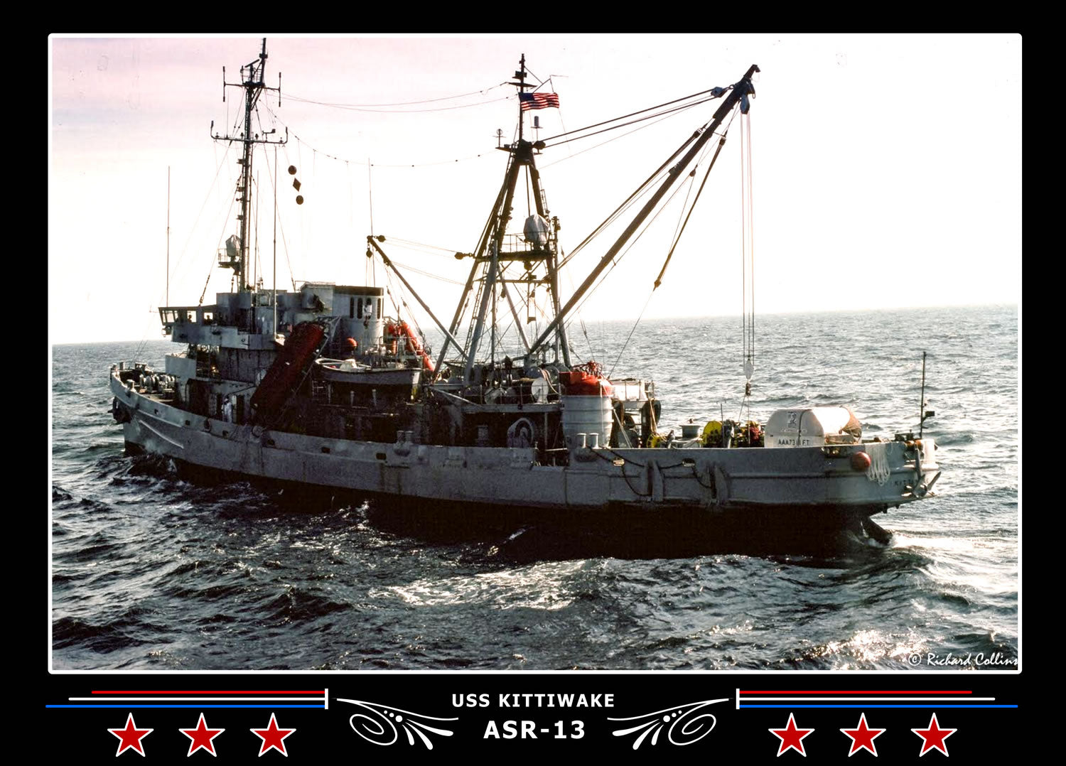 USS Kittiwake ASR-13 Canvas Photo Print