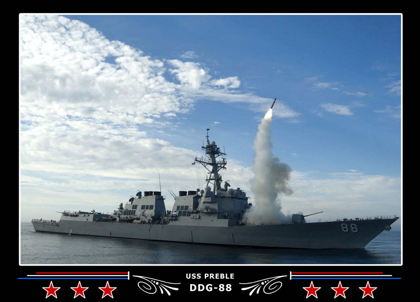 USS Preble DDG-88 Canvas Photo Print