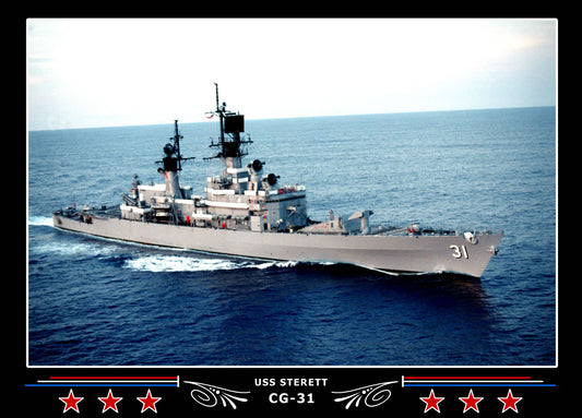 USS Sterett CG-31 Canvas Photo Print
