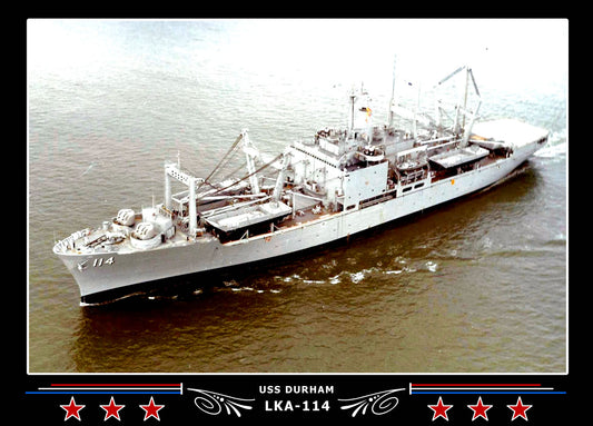 USS Durham LKA114 Canvas Photo Print