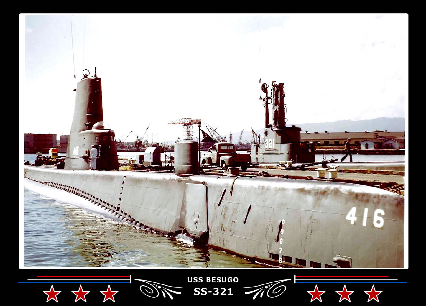USS Besugo SS-321 Canvas Photo Print