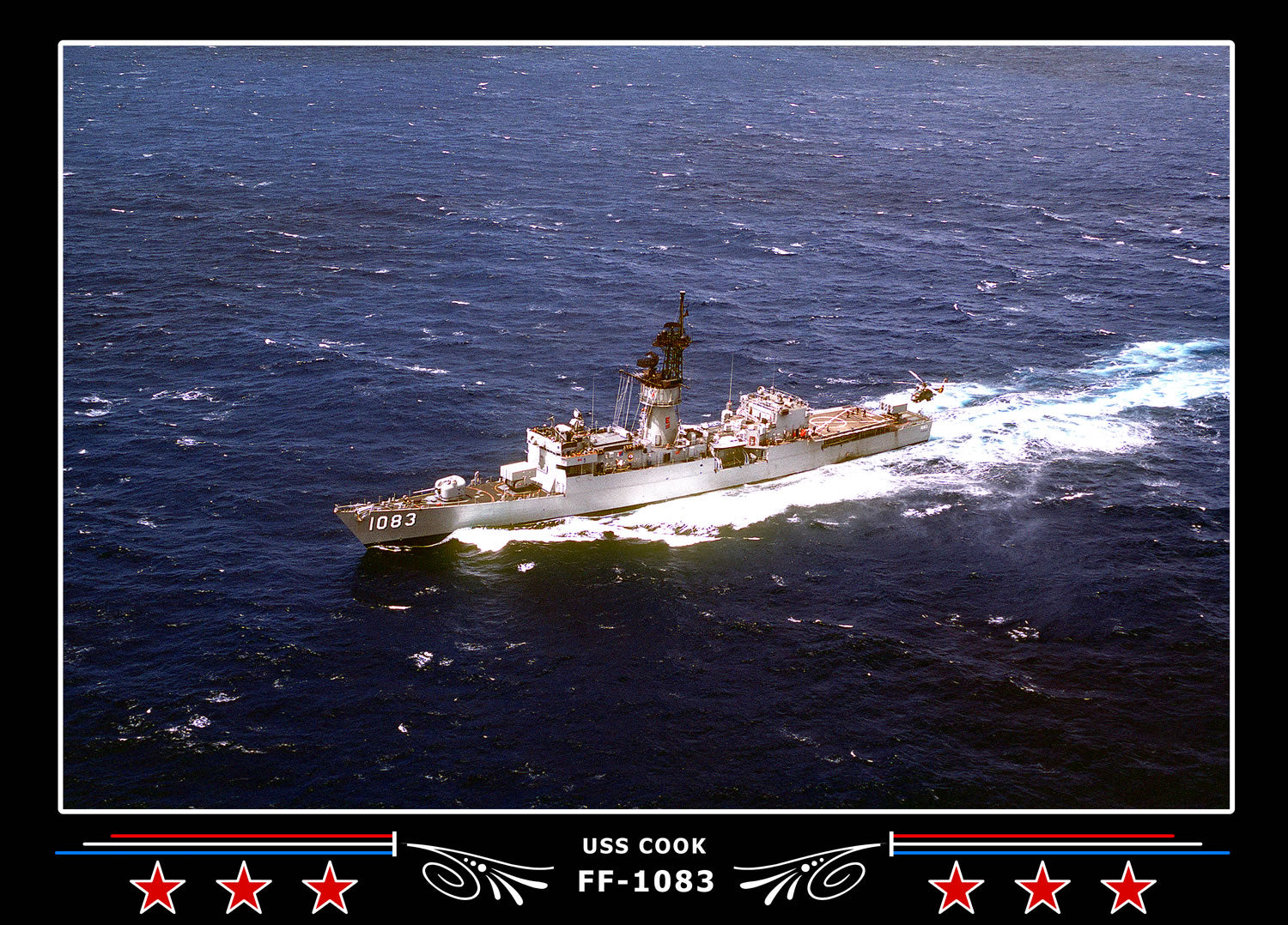 USS Cook FF-1083 Canvas Photo Print
