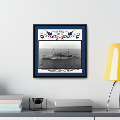 USS Petrel ASR-14 Navy Floating Frame Photo Desk View