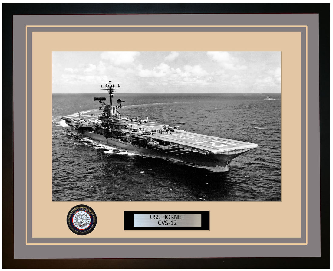 USS HORNET CVS-12 Framed Navy Ship Photo Burgundy – Navy Emporium