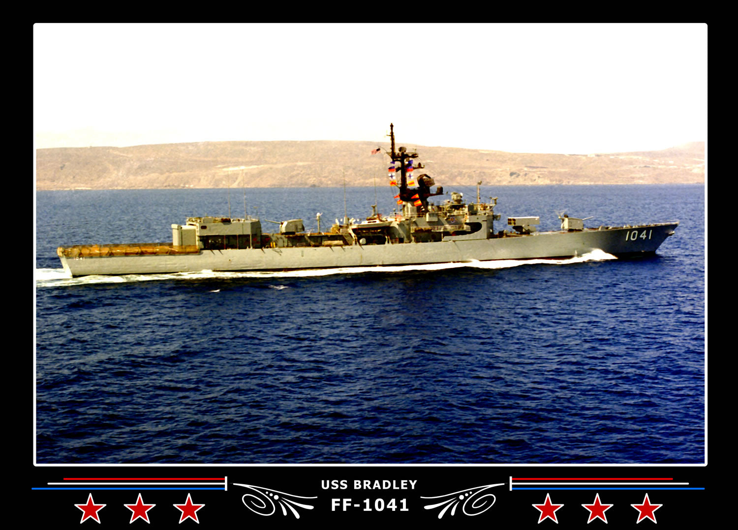 USS Bradley FF-1041 Canvas Photo Print