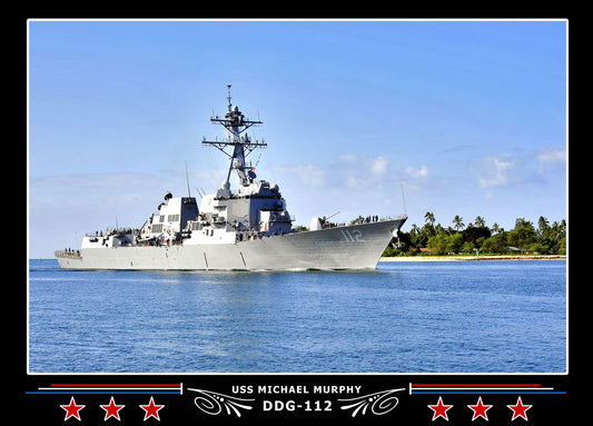 USS Michael Murphy DDG-112 Canvas Photo Print