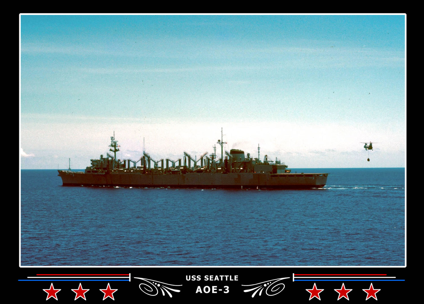 USS Seattle AOE-3 Canvas Photo Print