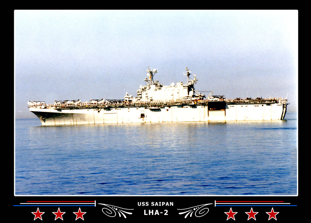 USS Saipan LHA2 Canvas Photo Print
