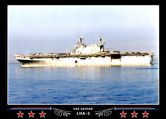 USS Saipan LHA2 Canvas Photo Print